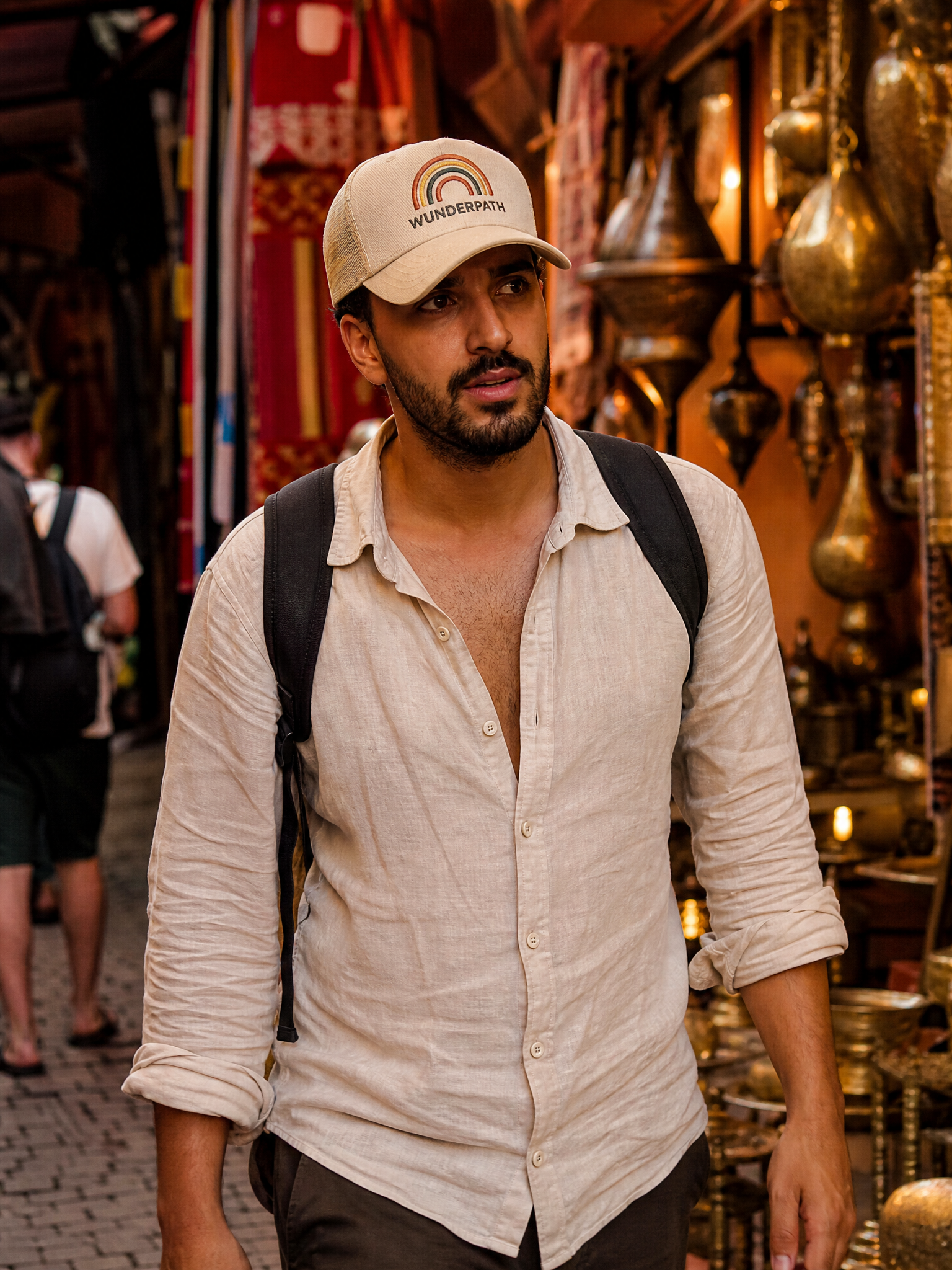 Ben Z. wearing Wunderpath gear at Marrakech, Morocco